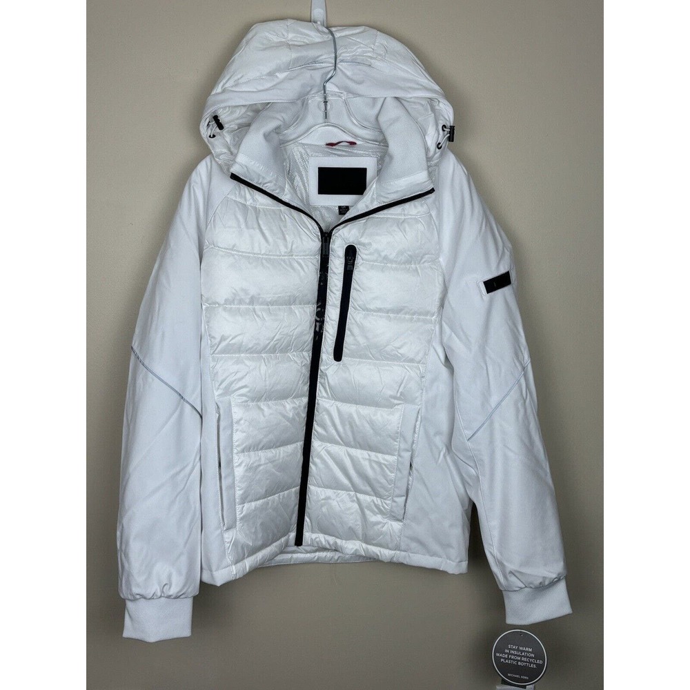 New Michael Kors White Puffer Winter Coat White Size Small M20513